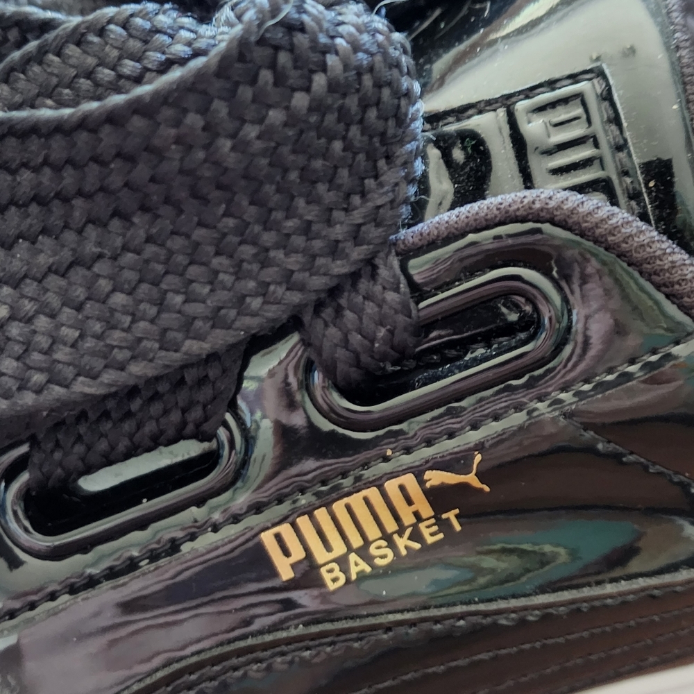 Puma basket patent leather shiny